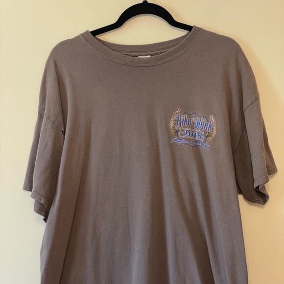 Bike Week 2018 XL casual short sleeve t-shirt FL eagle motorcycle casual travel - Picture 2 of 9